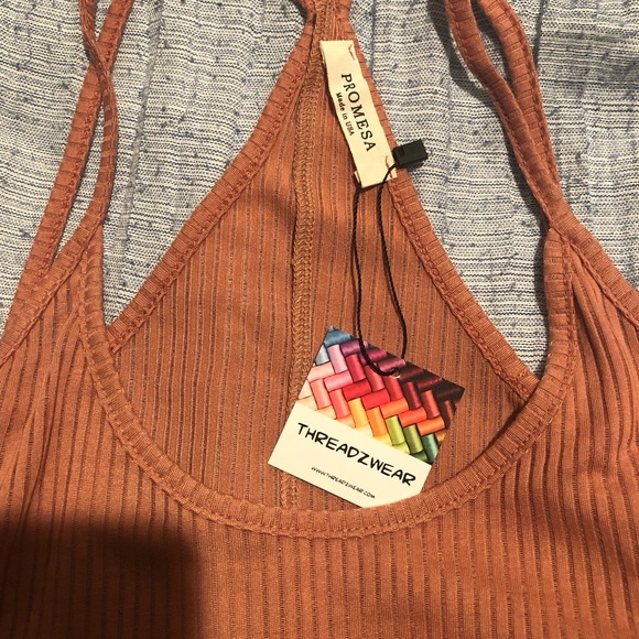 Promesa Rust Ribbed Tank - Picture 5 of 8